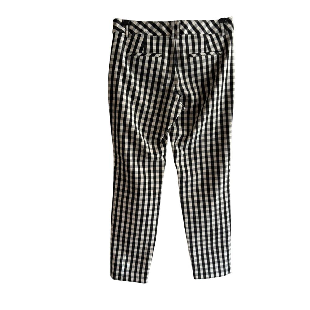 Express Editor Pants 2R Black White Gingham Ankle Womens Goth Career Skater - Picture 2 of 4